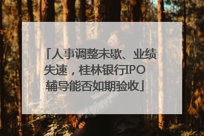 人事调整未歇、业绩失速，桂林银行IPO辅导能否如期验收