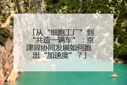 从“细胞工厂”到“共造一辆车”：京津冀协同发展如何跑出“加速度”？
