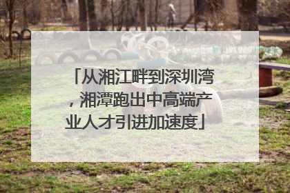 从湘江畔到深圳湾，湘潭跑出中高端产业人才引进加速度
