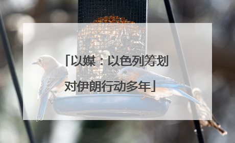 以媒：以色列筹划对伊朗行动多年