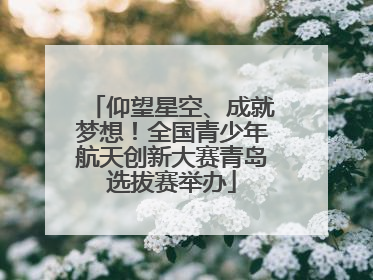 仰望星空、成就梦想！全国青少年航天创新大赛青岛选拔赛举办