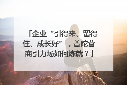 企业“引得来、留得住、成长好”，普陀营商引力场如何炼就？