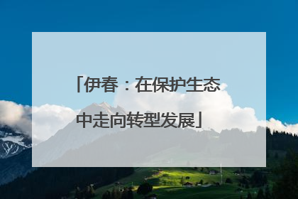 伊春：在保护生态中走向转型发展