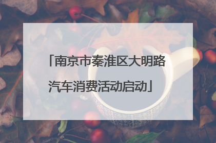 南京市秦淮区大明路汽车消费活动启动