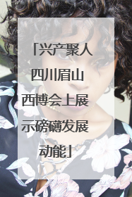 兴产聚人 四川眉山西博会上展示磅礴发展动能