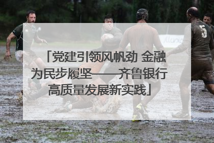 党建引领风帆劲 金融为民步履坚——齐鲁银行高质量发展新实践