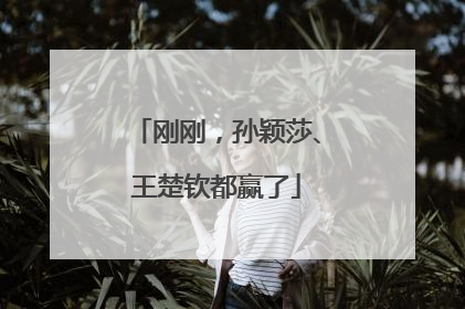 刚刚，孙颖莎、王楚钦都赢了