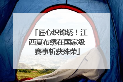 匠心织锦绣！江西夏布绣在国家级赛事斩获殊荣