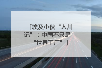 埃及小伙“入川记”：中国不只是“世界工厂”