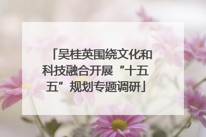 吴桂英围绕文化和科技融合开展“十五五”规划专题调研