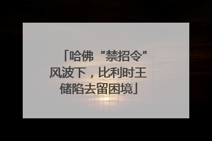 哈佛“禁招令”风波下，比利时王储陷去留困境