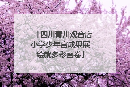 四川青川观音店小学少年宫成果展绘就多彩画卷