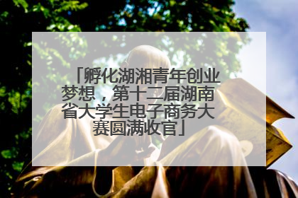 孵化湖湘青年创业梦想，第十二届湖南省大学生电子商务大赛圆满收官