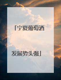 宁夏葡萄酒发展势头强