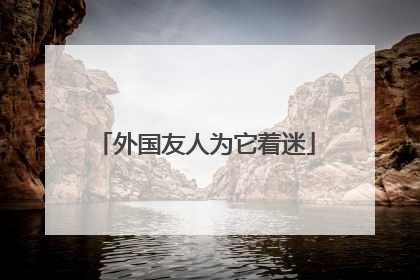 外国友人为它着迷