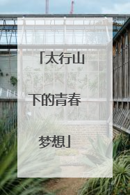 太行山下的青春梦想