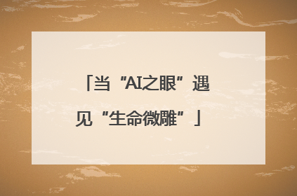 当“AI之眼”遇见“生命微雕”