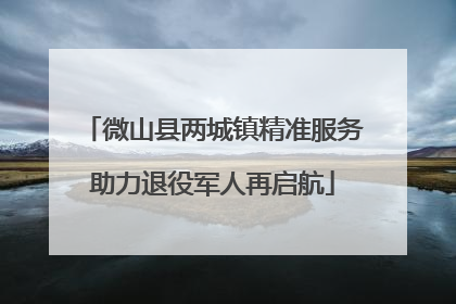 微山县两城镇精准服务助力退役军人再启航