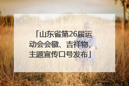 山东省第26届运动会会徽、吉祥物、主题宣传口号发布