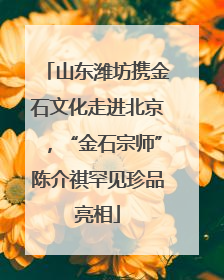 山东潍坊携金石文化走进北京，“金石宗师”陈介祺罕见珍品亮相