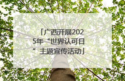 广西开展2025年“世界认可日”主题宣传活动