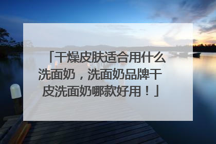 干燥皮肤适合用什么洗面奶，洗面奶品牌干皮洗面奶哪款好用！