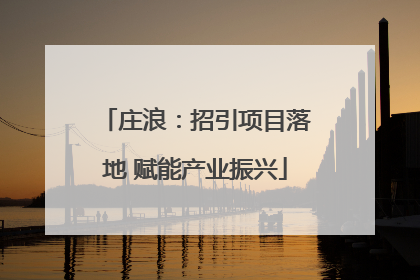 庄浪：招引项目落地 赋能产业振兴