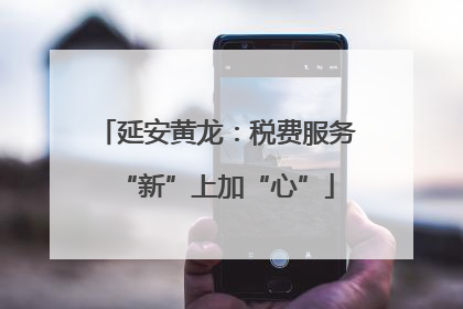 延安黄龙：税费服务“新”上加“心”