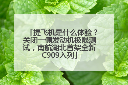 提飞机是什么体验？关闭一侧发动机极限测试，南航湖北首架全新C909入列