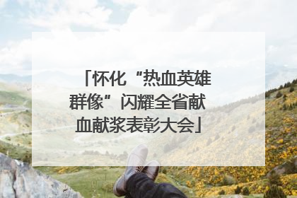 怀化“热血英雄群像”闪耀全省献血献浆表彰大会