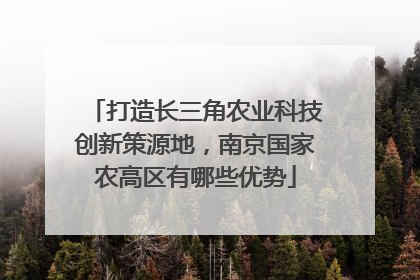 打造长三角农业科技创新策源地，南京国家农高区有哪些优势