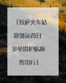 拉萨火车站迎暑运首日 多举措护航旅客出行