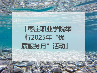 枣庄职业学院举行2025年“优质服务月”活动