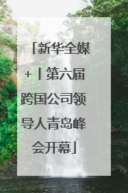 新华全媒+丨第六届跨国公司领导人青岛峰会开幕