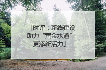 时评：新线建设助力“黄金水道”更添新活力