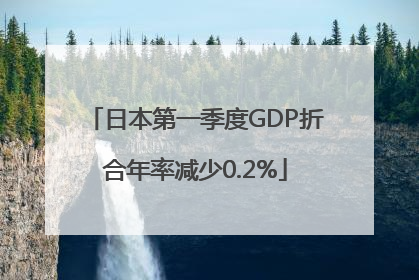 日本第一季度GDP折合年率减少0.2%