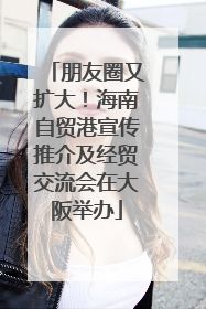 朋友圈又扩大！海南自贸港宣传推介及经贸交流会在大阪举办