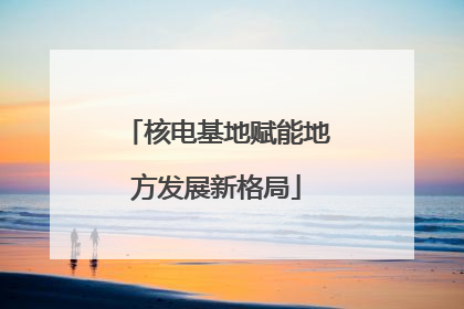 核电基地赋能地方发展新格局
