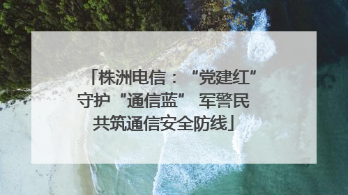 株洲电信：“党建红”守护“通信蓝” 军警民共筑通信安全防线