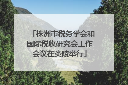 株洲市税务学会和国际税收研究会工作会议在炎陵举行