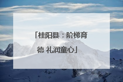 桂阳县：阶梯育德 礼润童心
