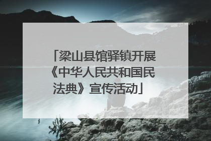 梁山县馆驿镇开展《中华人民共和国民法典》宣传活动