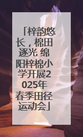 梓韵悠长，棉田逐光 绵阳梓棉小学开展2025年春季田径运动会