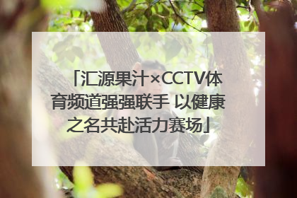汇源果汁×CCTV体育频道强强联手 以健康之名共赴活力赛场