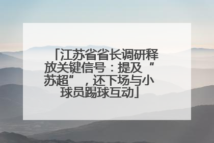江苏省省长调研释放关键信号：提及“苏超”，还下场与小球员踢球互动