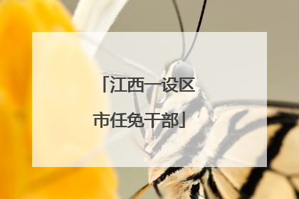 江西一设区市任免干部