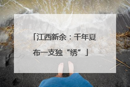 江西新余：千年夏布一支独“绣”