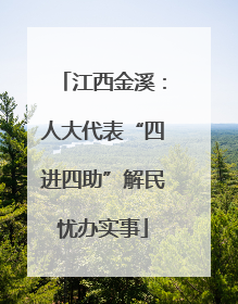 江西金溪：人大代表“四进四助”解民忧办实事