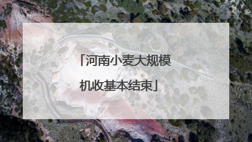 河南小麦大规模机收基本结束