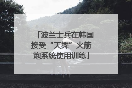 波兰士兵在韩国接受“天舞”火箭炮系统使用训练